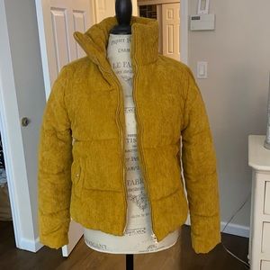 Mustard colour winter jacket